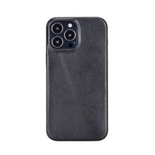 Plm Rock RST1 Siyah Apple iPhone 13 Pro Max Uyumlu Deri Arka Kapak