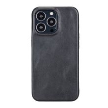 Plm Rock RST1 Siyah Apple iPhone 13 Pro Uyumlu Deri Arka Kapak