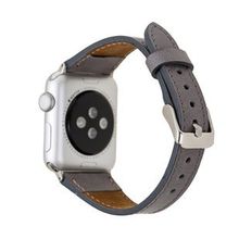 Plm Slim RST9 Gri 42-44-45 mm Apple Watch Uyumlu Deri Kordon