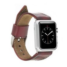 Plm SM25 Bordo 42-44-45 mm Apple Watch Uyumlu Deri Kordon
