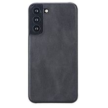 Plm UJ RST1 Siyah Samsung Galaxy S22 Plus Uyumlu Deri Arka Kapak