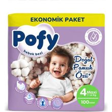 Pofy No:4 Maxi 100 Adet Bebek Bezi