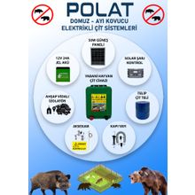 Polat Eko 1000 mt 10-15 Dönüm Güneş Panelli Elektrikli Çit