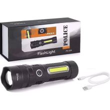 Police PS-359 Zoom Magnet ve Yan Aydınlatmalı Özellikli Şarjlı El Feneri