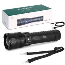 Police PS-53 Zoom Powerbank Özellikli Şarjlı El Feneri