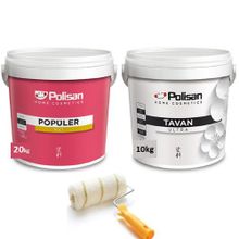Polisan Plastik 20 kg İç Cephe Duvar Boyası + 10 kg Polisan Tavan Boyası