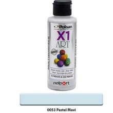 Polisan X1 Art Pastel Mavi 120 ml Multisurface Hobi Boyası
