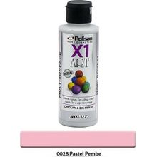Polisan X1 Art Pastel Pembe 120 ml Multisurface Hobi Boyası