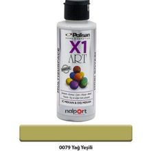 Polisan X1 Art Yağ Yeşili 120 ml Multisurface Hobi Boyası