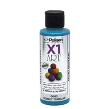 Polisan X1ART Kobalt Turkuaz 120 ml Hobi Boyası
