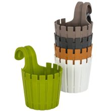 Poliwork Akasya Elma Yeşili 1.5 lt Askılı Balkon Saksı