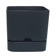 Poliwork Begonya Kare 16 cm Antrasit Saksı
