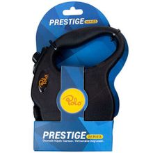 Polo Prestige 5 m Medium Siyah Otomatik Şerit Orta Irk Köpek Tasması