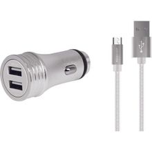 PoloSmart PSM45 50 cm 2'li Araç Şarjı Micro USB Android Şarj Kablosu