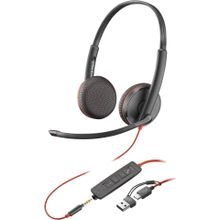 Poly Blackwire 3225 Siyah Headset Saç Bandı Kulaklık