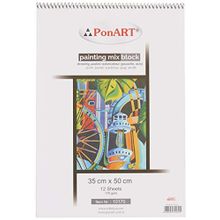 Ponart 35x50 cm 12 Yaprak Painting Mix Blok