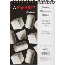 Ponart Black A5 30 Yaprak Blok