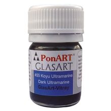 Ponart Glass Art 20 ml Koyu Ultramarine Cam Boyası