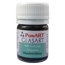 Ponart Glass Art 20 ml Turkuaz Cam Boyası