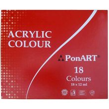 Ponart Okul Kutu Takım 18'li Akrilik Boya