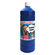Ponart School Paint Koyu Mavi 1000 ml Guaj Boya