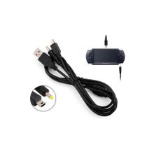 Popkonsol Psp 2in1 Şarj ve Data Kablosu Psp 1000 2000 3000 E1004 Uyumlu Psp Usb Kablo
