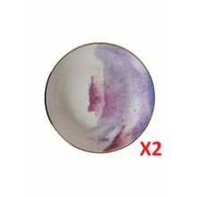 Porland 04ALM003447 17 cm 415 cc 2'li Cosmos Desen Kase
