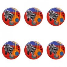 Porland 04ALM005136 28 cm Wild Life Zebra Düz Tabak