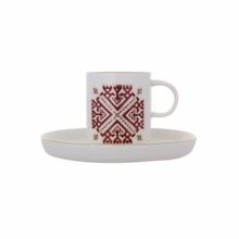 Porland 04ALM006540 Arabesque Desen 6 12 Parça Kahve Takımı