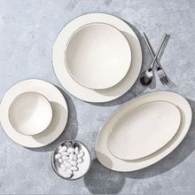 Porland 04ALM007394 Illusion Platin 27 Parça 6 Kişilik Yemek Takımı