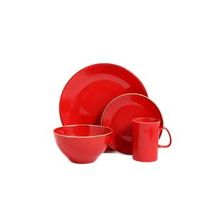 Porland 04ALM007532 Seasons Kırmızı 4 Parça Tek Kişilik Yemek Takımı