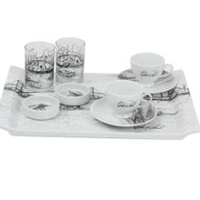 Porland 04AP017815 9 Parça 2 Kişilik İstanbul Kahve ve İkram Takımı
