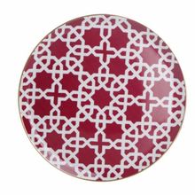 Porland 04A+P018771 Desen5 Fuşya 28 cm Morocco Düz Tabak