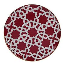 Porland 04A+P018861 Desen5 Fuşya 20 cm Morocco Düz Tabak