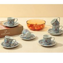 Porland 04POR029180 72 cc Cihangir Galata 6 Kişilik Kahve Takımı
