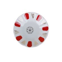 Porland 11 cm Kırmızı Yaldız Çay Tabağı