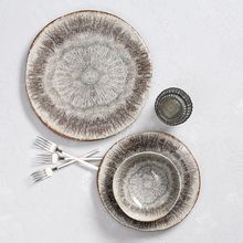 Porland 3 Parça Stoneware İris Yemek Takımı