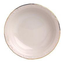 Porland Altın Yaldız 20 cm 12'li Porselen Çukur Tabak