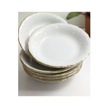 Porland Altın Yaldız Porselen 12'li 16 cm Çukur Tabak