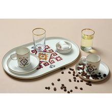 Porland Arabesque 8 Parça Kahve Ikram Takımı