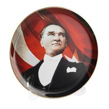 Porland Atatürk 28 cm Desen 6 Dekoratif Tabak
