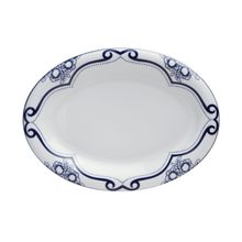 Porland Blue Manoir 29 cm Desen 2 Kayık Tabak