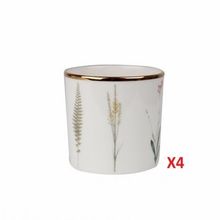 Porland Botanical Desen 230 cc 4'lü Bardak