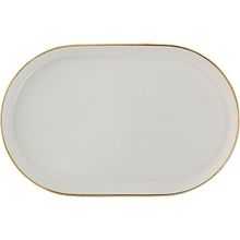 Porland Chopin Altın Yaldız 18 cm Kayık Tabak