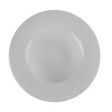 Porland Collet Beyaz 27 cm Desen 1 Çukur Tabak