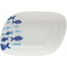 Porland Deep Blue 14 cm Desen 1 Salata Tabağı