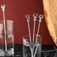 Porland Deerest Silver 4 Adet 23 cm Kokteyl Karıştırıcısı