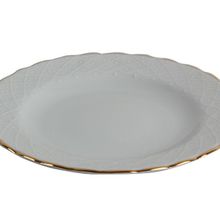 Porland Elizabeth Altın Yaldız 25 cm Düz Tabak