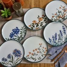 Porland Flower Garden 6 Parça Karma Pasta Takımı