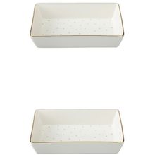 Porland Forest 04LFH000585 8x14 cm 2'li Kahvaltı ve Meze Tabağı